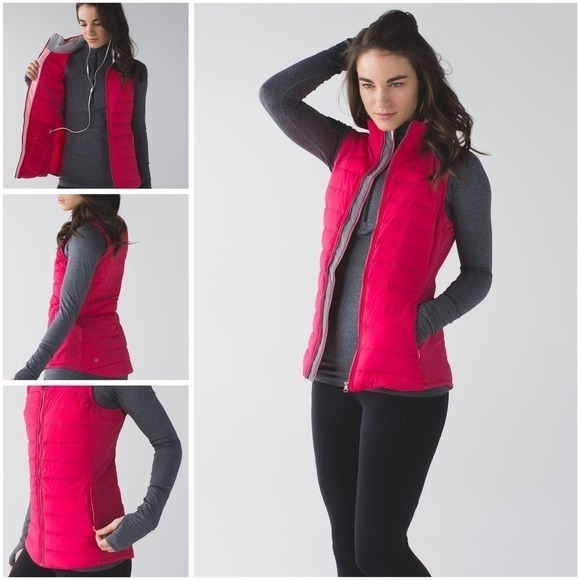 Lululemon Fluffed Up Vest Boom Juice / Bleached Coral Women’s Size 4 #W4E57S - Picture 1 of 9